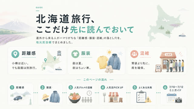 北海道旅行、ここだけ先に読んでおいて