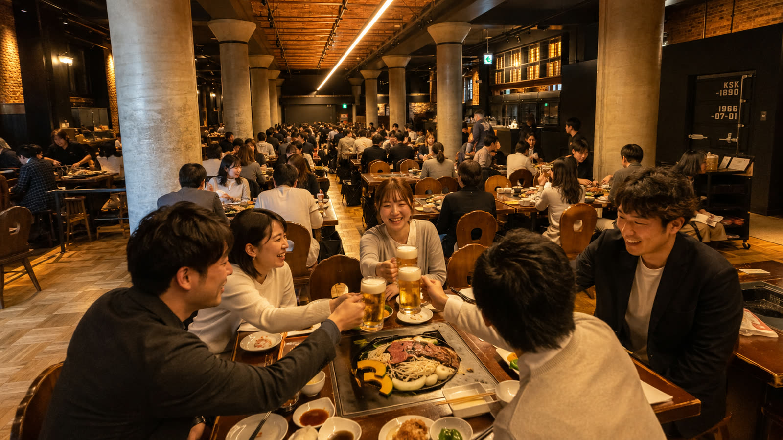 夜の部会場・サッポロビール園